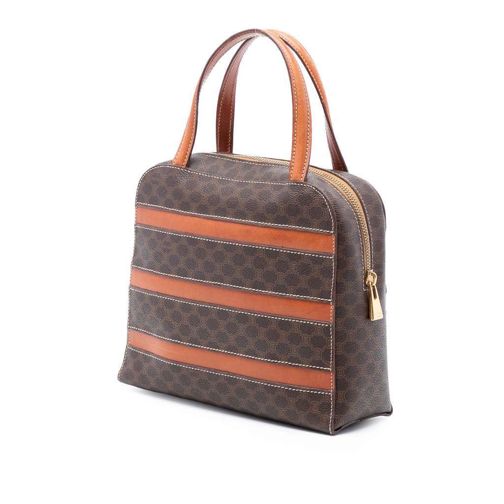 Celine Macadam Coated Canvas Handbag - 2