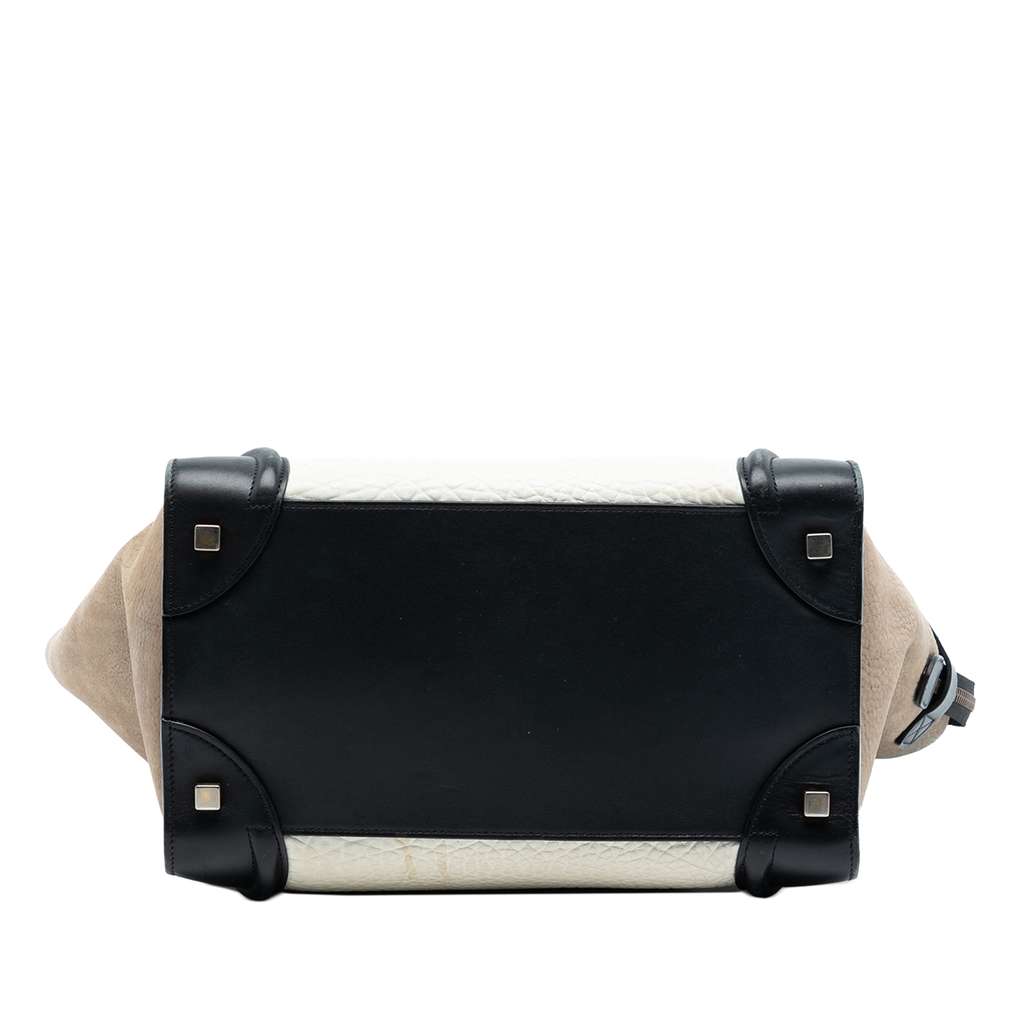 Celine Mini Tricolor Leather Luggage Tote - 3