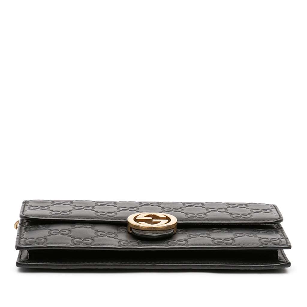 Gucci Guccissima Interlocking G Wallet On Chain - 3