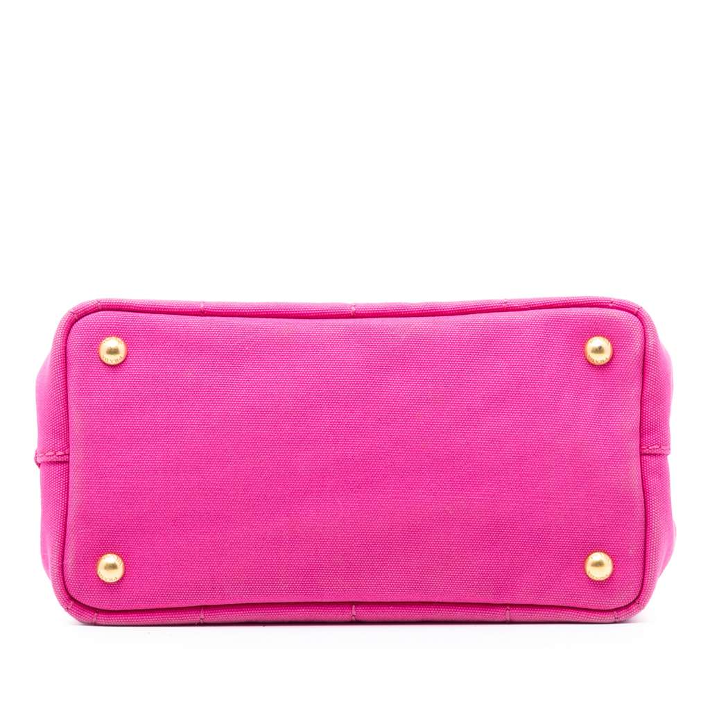 Prada Small Canvas Canapa Logo Satchel - 3