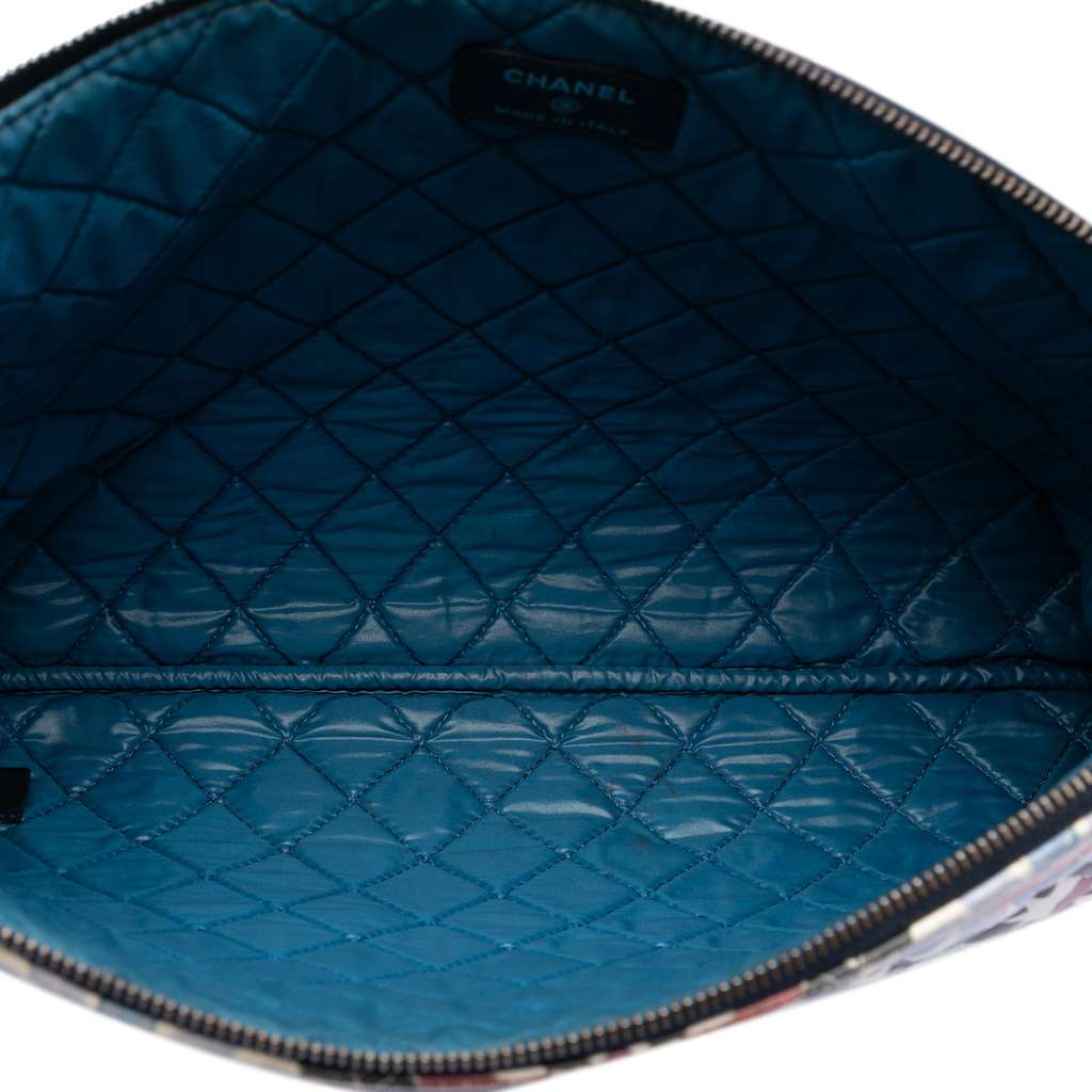 Chanel Paris Dubai Large Printed Lambskin Cosmetic Case - 4