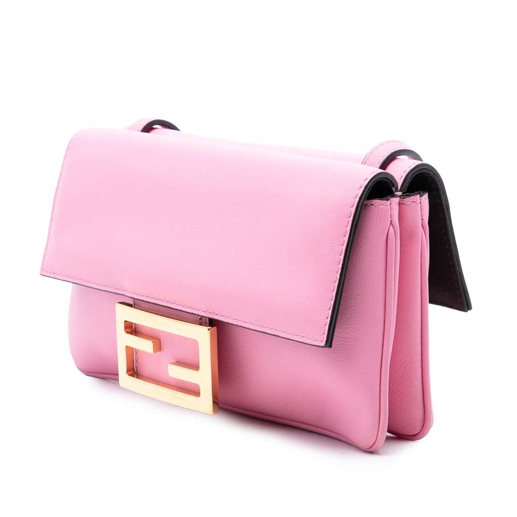 Fendi Leather Duo Baguette Crossbody - 2