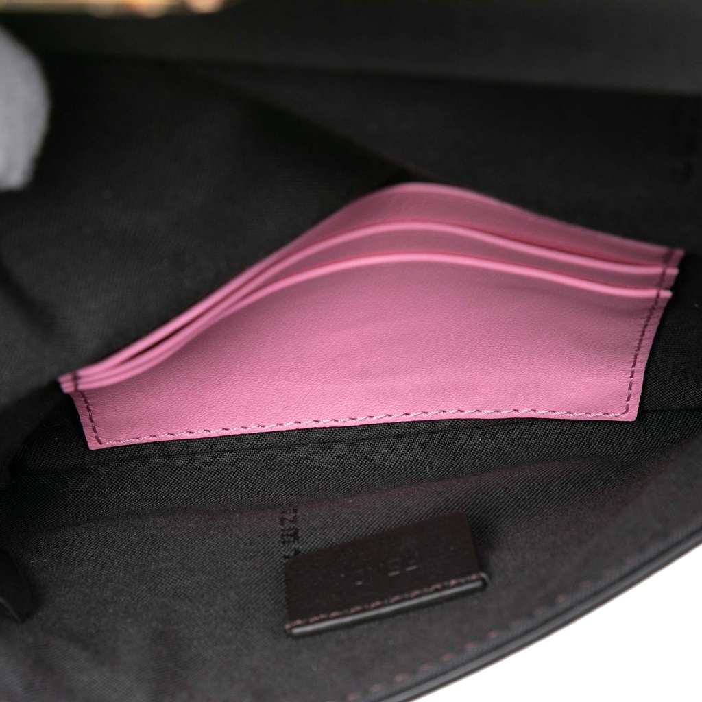 Fendi Leather Duo Baguette Crossbody - 4