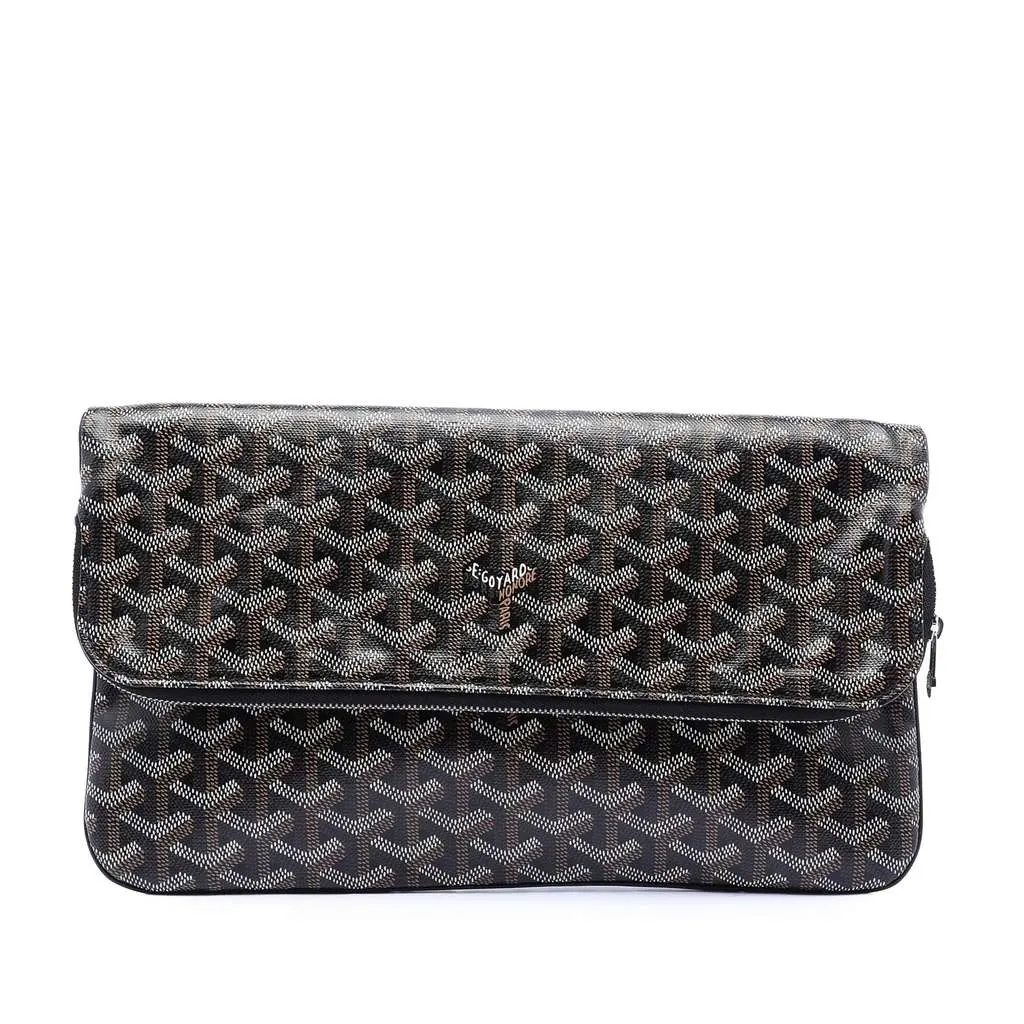Goyard Goyardine Sainte Marie MM Black Canvas Very good - Front View