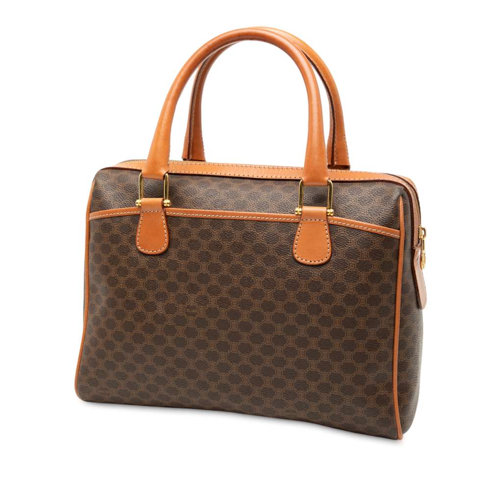 Celine Macadam Coated Canvas Handbag - 2