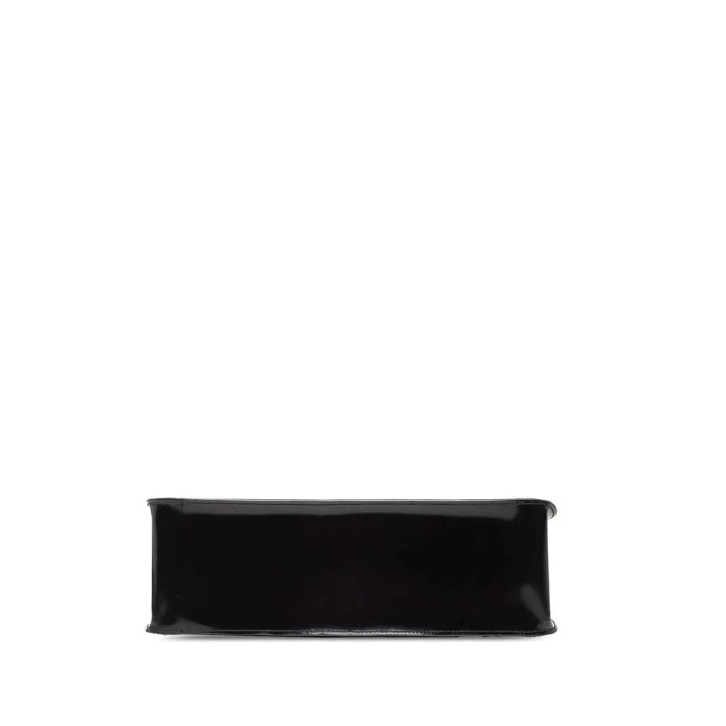 Chanel CC Patent Tote Black Leather Good - Inside View