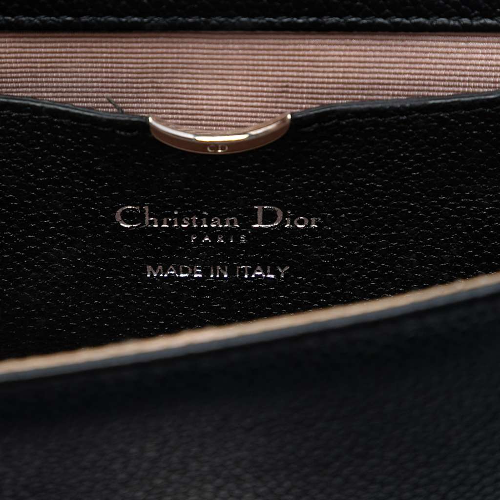 Dior Grained Calfskin Diorama Pochette Clutch - 5