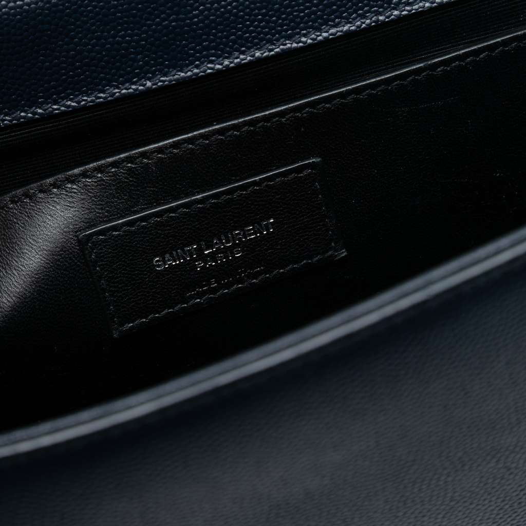 Saint Laurent Medium Grain De Poudre Monogram Kate Crossbody - 5