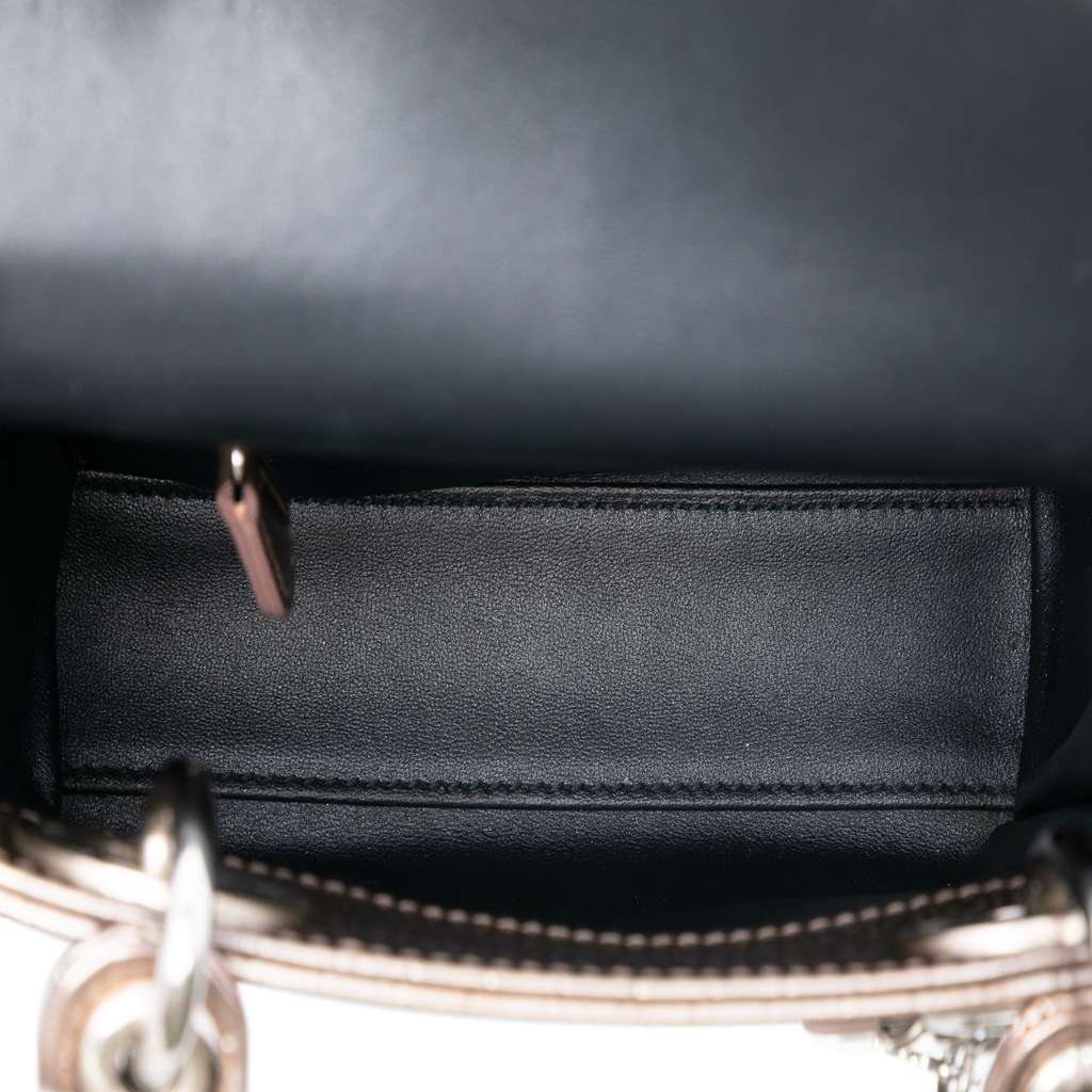 Dior Mini Metallic Patent Microcannage Lady Dior - 4