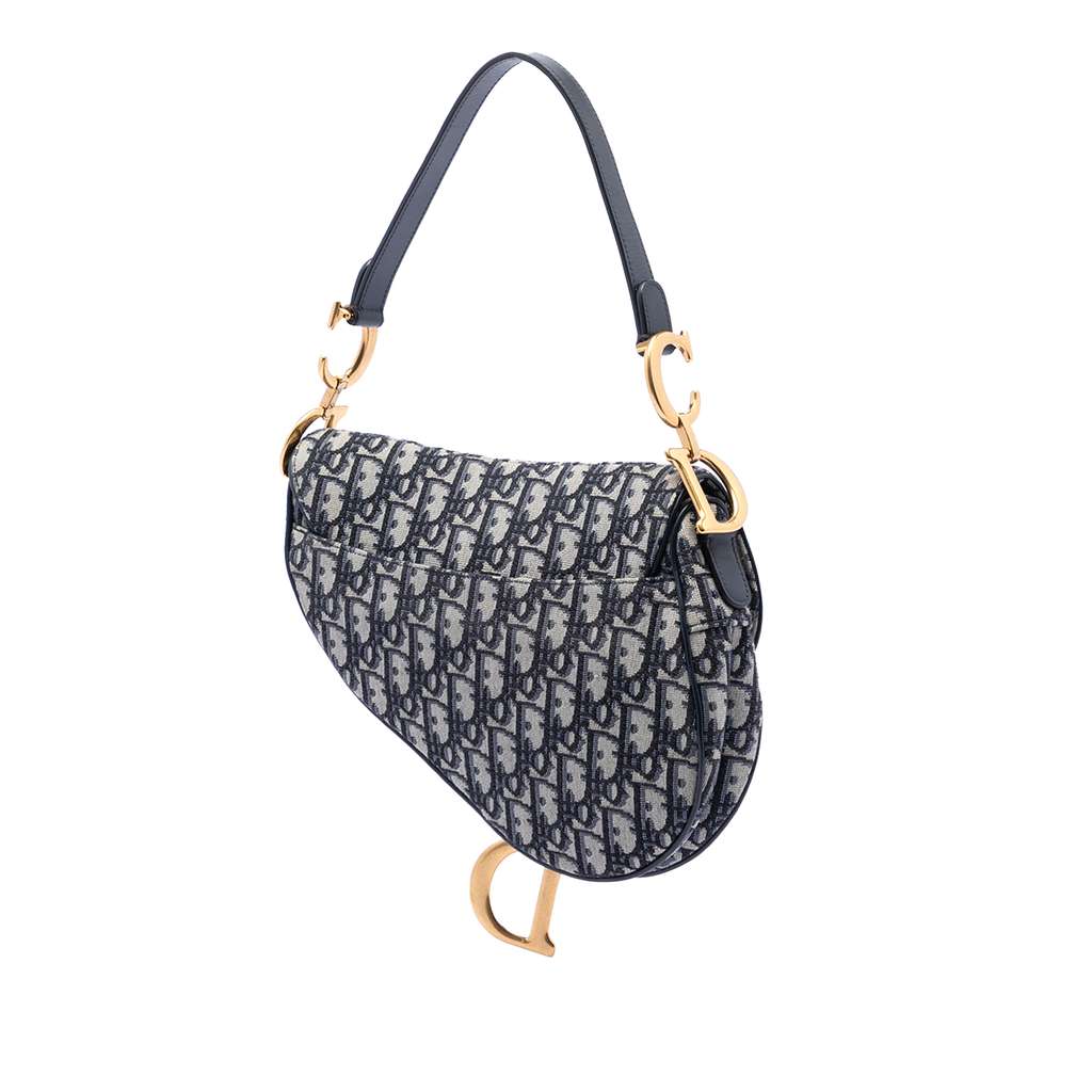 Dior Oblique Canvas Saddle Bag - 2
