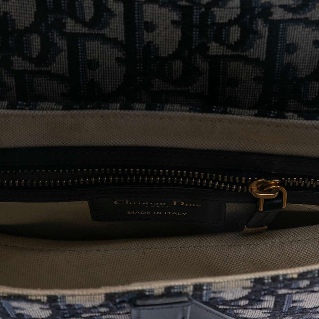 Dior Oblique Canvas Saddle Bag - 4