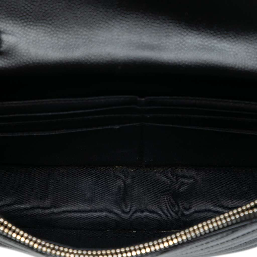 Saint Laurent Grain De Poudre Cassandre Envelope Chain Wallet - 4