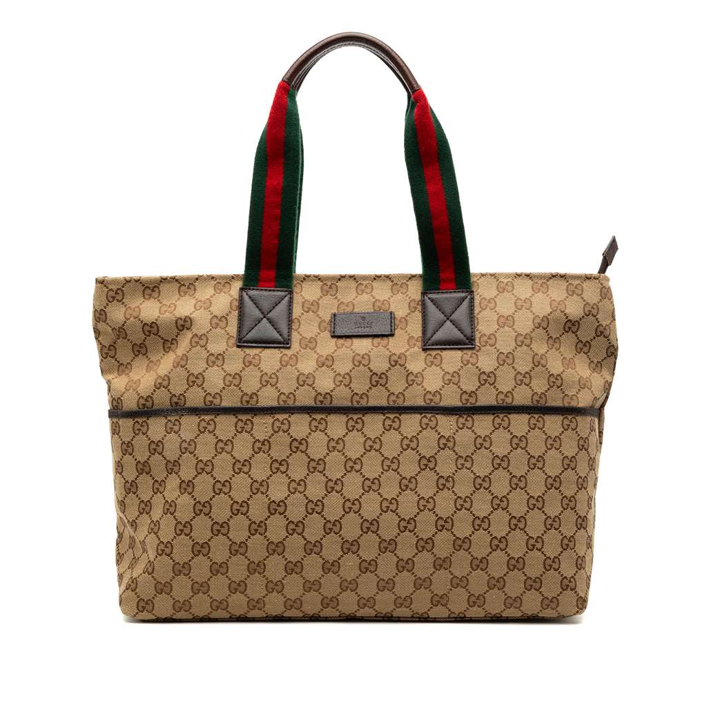 Gucci GG Canvas Web Tote