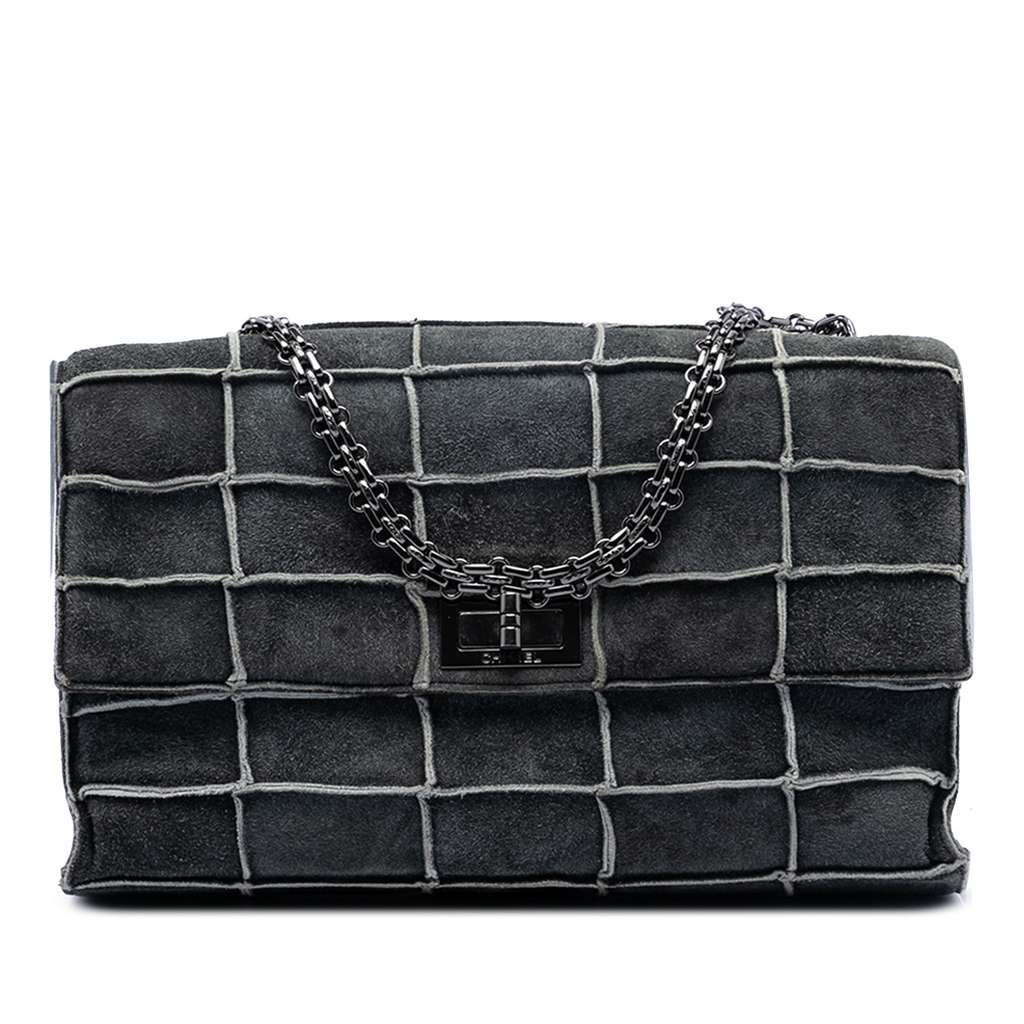 Chanel Identification Suede Patchwork Reissue 2.55 Flap