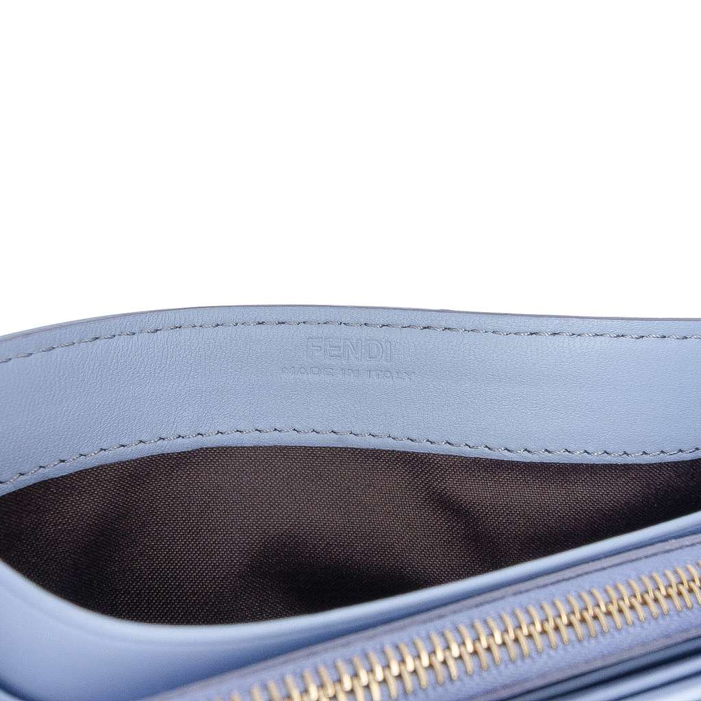 Fendi Zucca Embossed Leather Wallet on Chain - 5