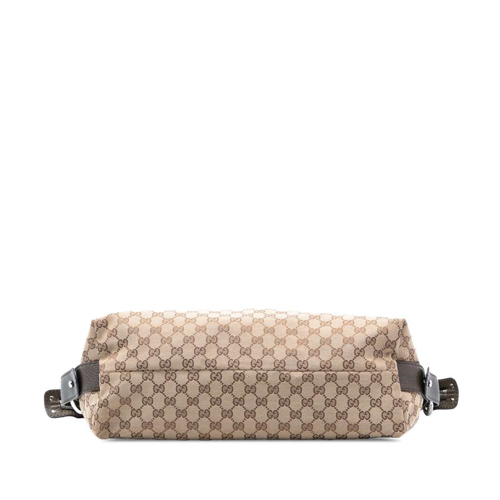 Gucci Medium GG Canvas Bamboo Bar Tote - 3