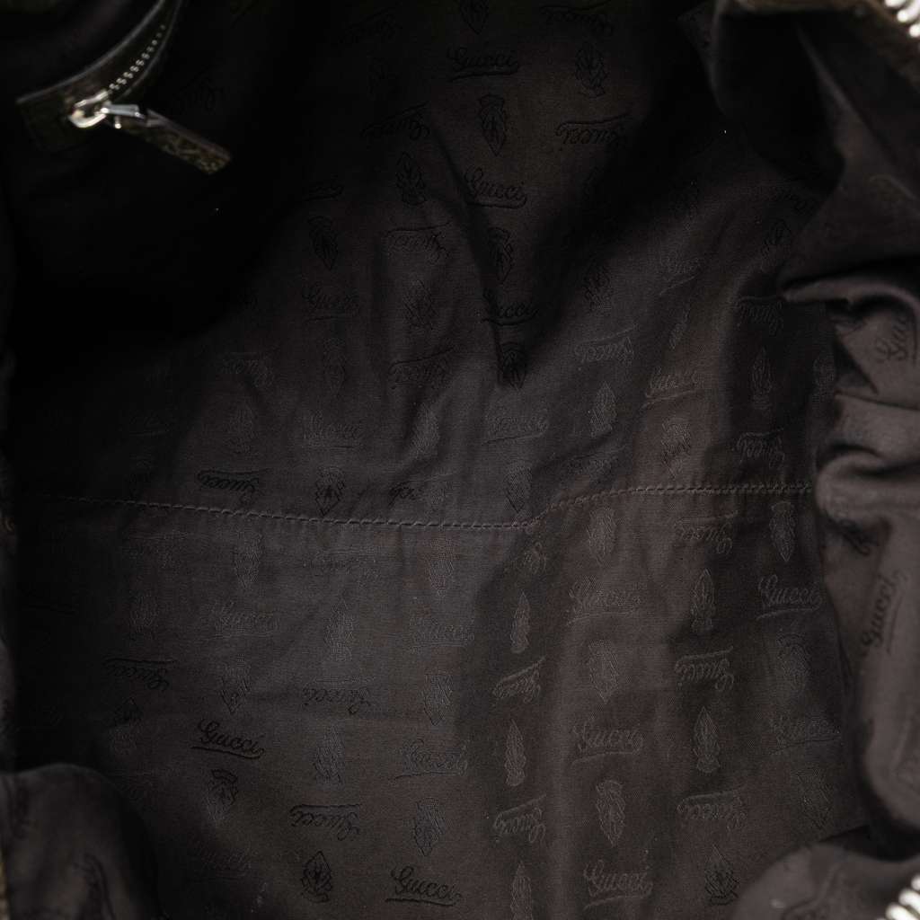 Gucci Medium GG Canvas Bamboo Bar Tote - 4