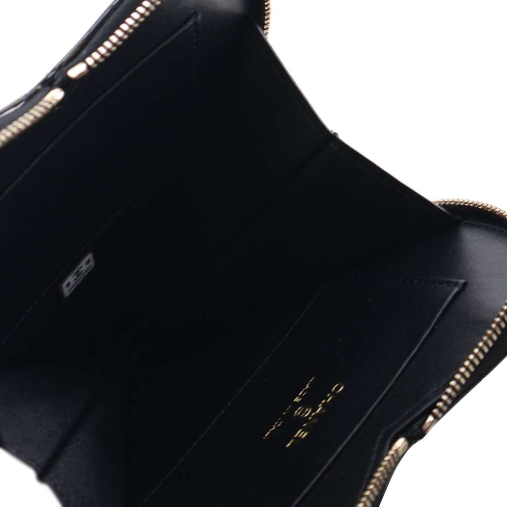 Chanel Quilted Patent Duo Heart Clutch with Chain - 4