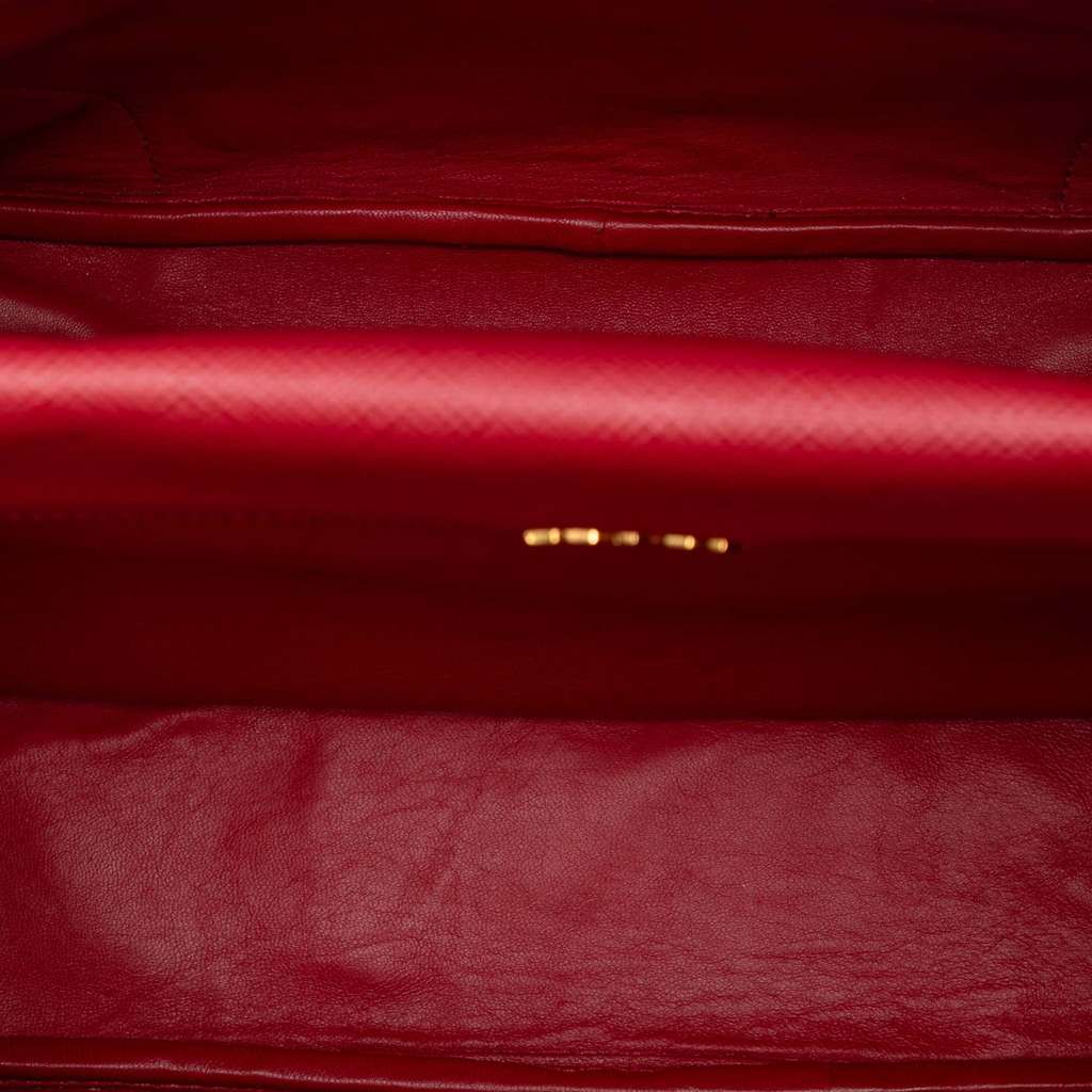 Prada Large Canapa and Saffiano Double Satchel - 4