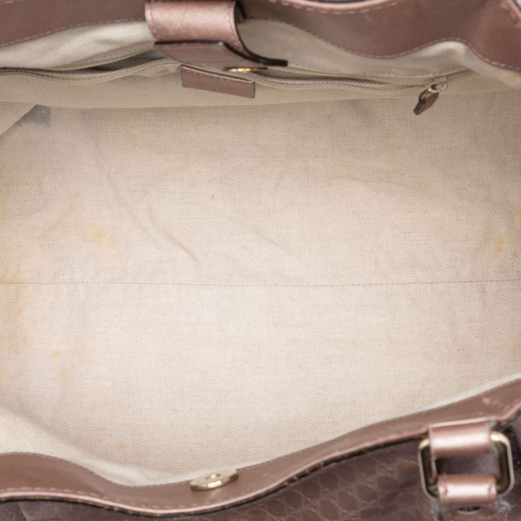 Gucci Large Metallic Microguccissima Sukey Tote - 4