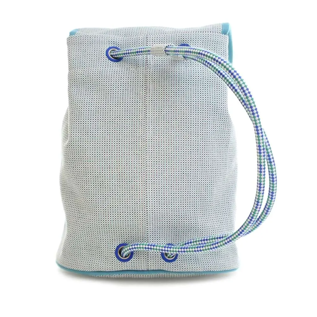 Hermès Canvas Les Cabanes Backpack Blue Canvas Very good - Back View