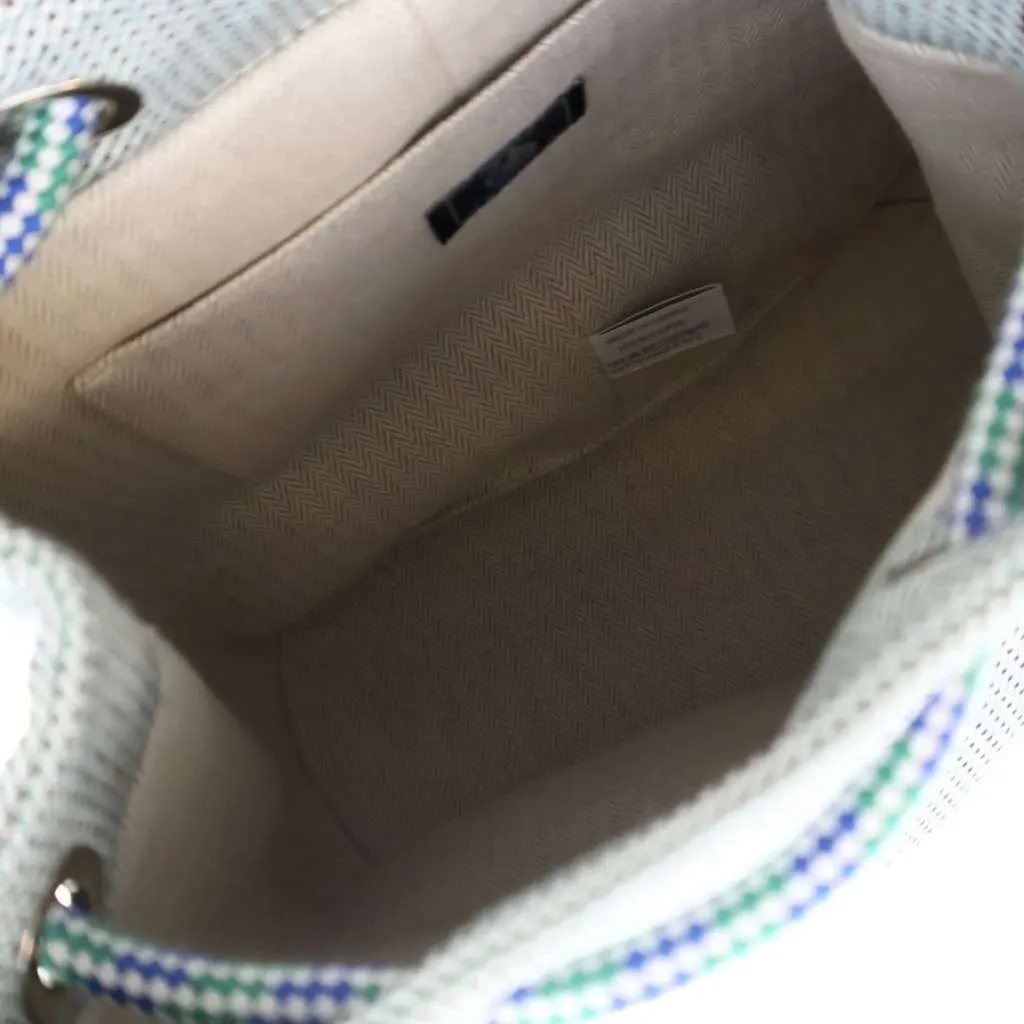 Hermès Canvas Les Cabanes Backpack Blue Canvas Very good - Model View