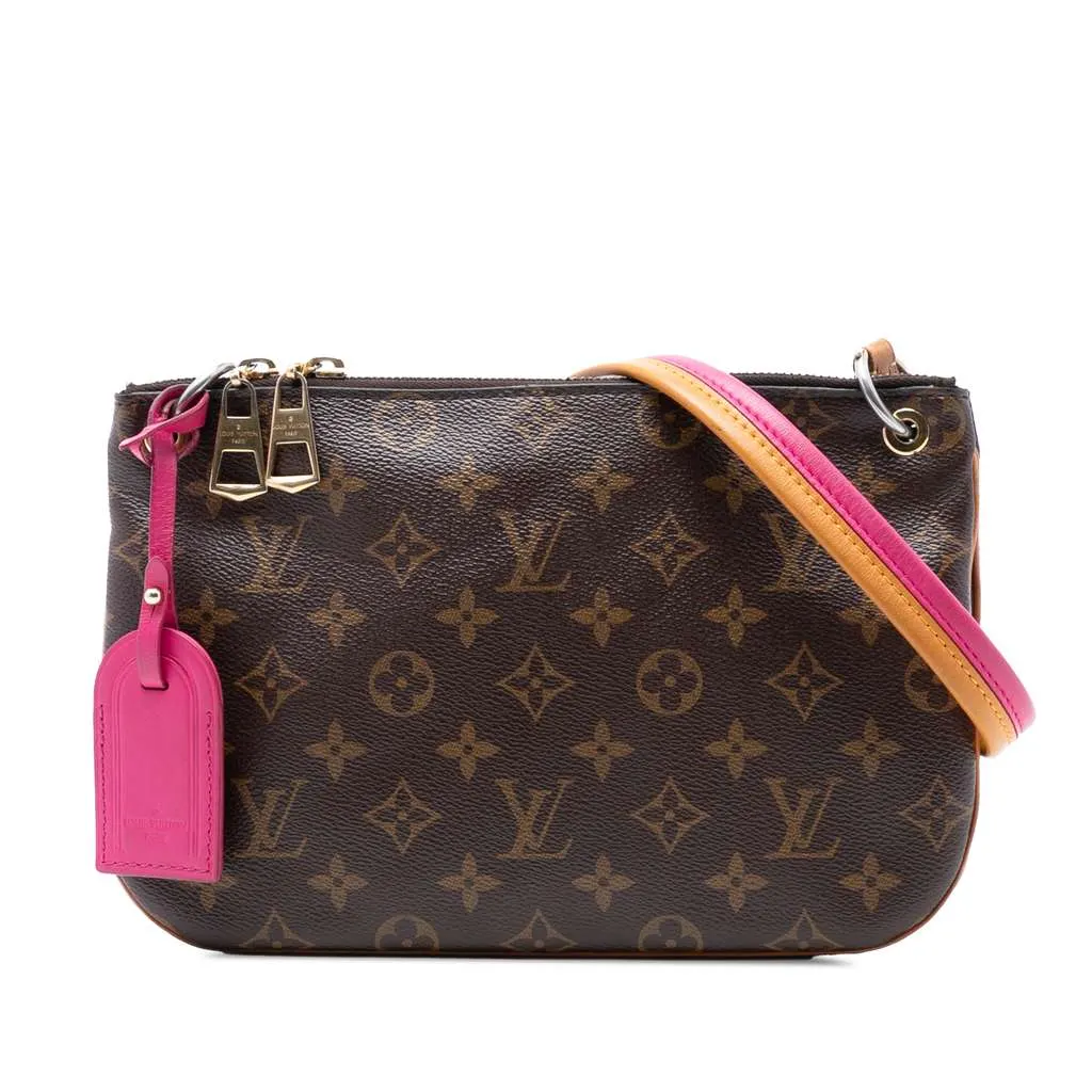 Louis Vuitton Monogram Lorette Brown Good - Front View
