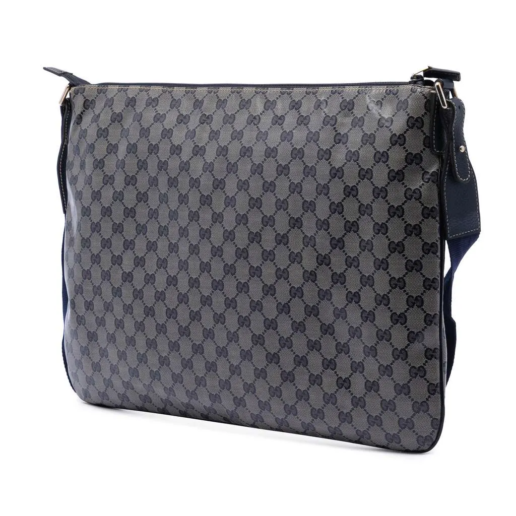 Gucci GG Crystal Crossbody Brown Canvas Very good - Back View