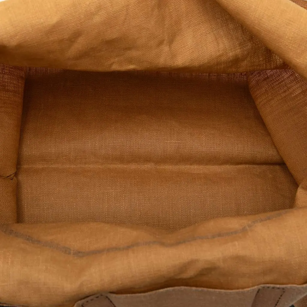 Fendi Hemp Silhouette Baguette Tote Brown Very good - Model View