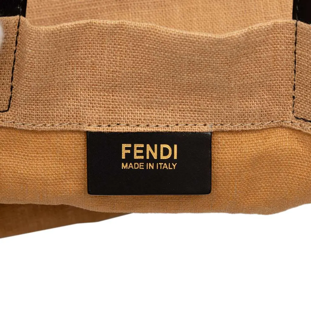 Fendi Hemp Silhouette Baguette Tote Brown Very good - Box View
