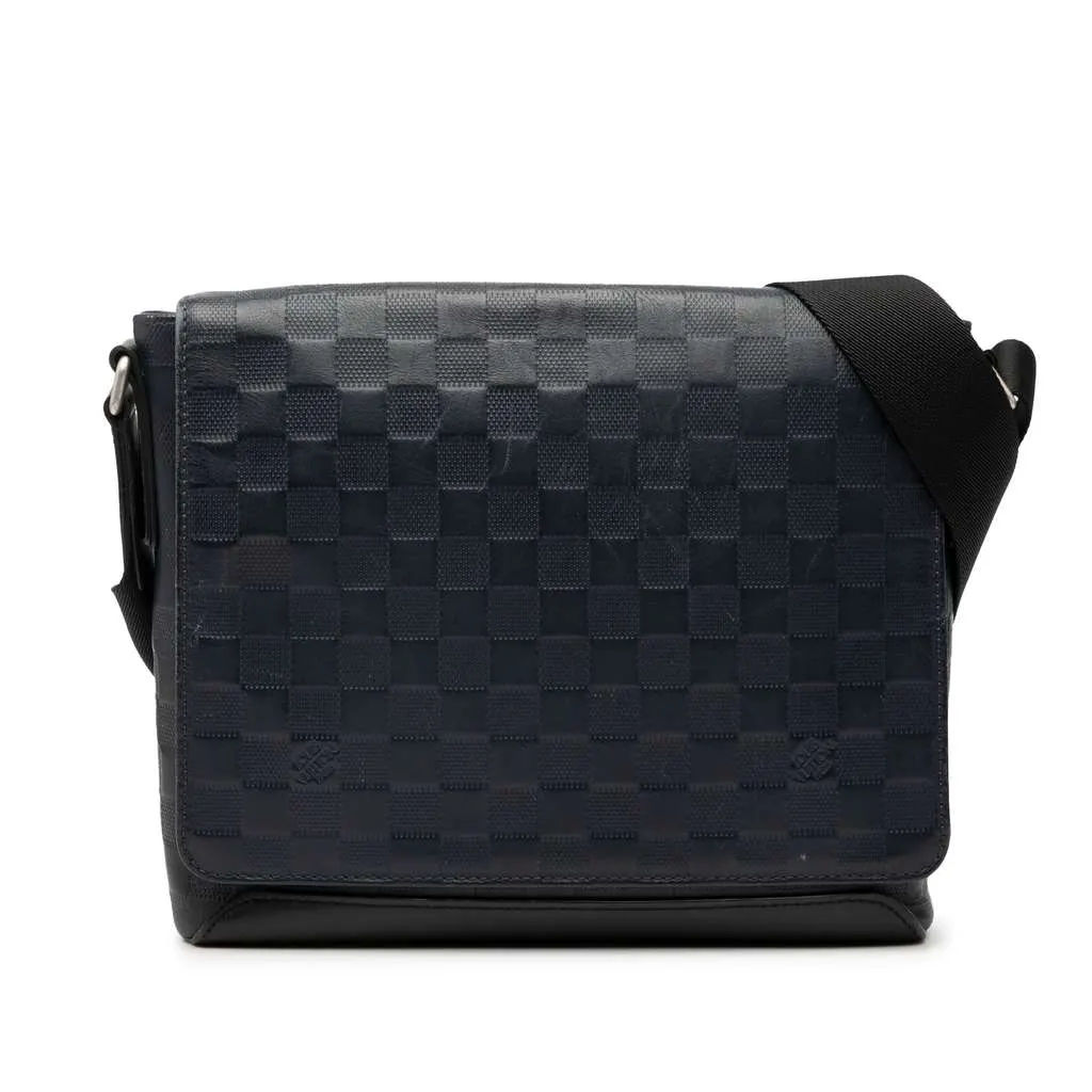 Louis Vuitton Damier Infini District PM Blue Leather Very good - Front View