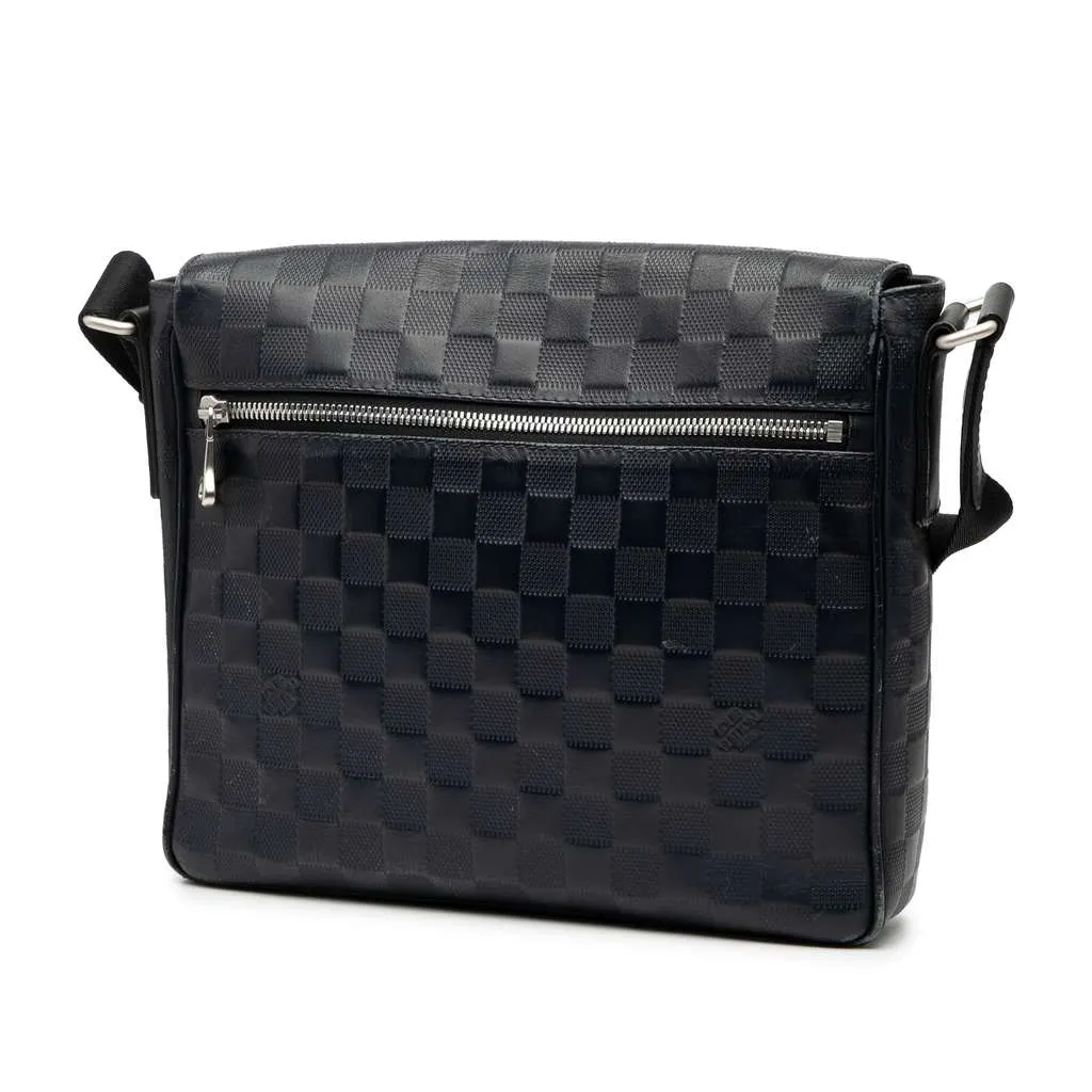 Louis Vuitton Damier Infini District PM Blue Leather Very good - Back View