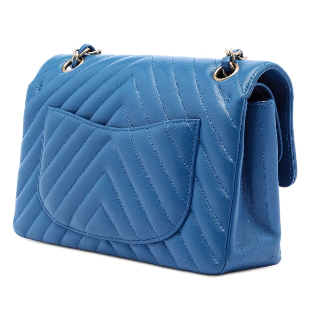 Chanel Small Classic Chevron Lambskin Double Flap - 2