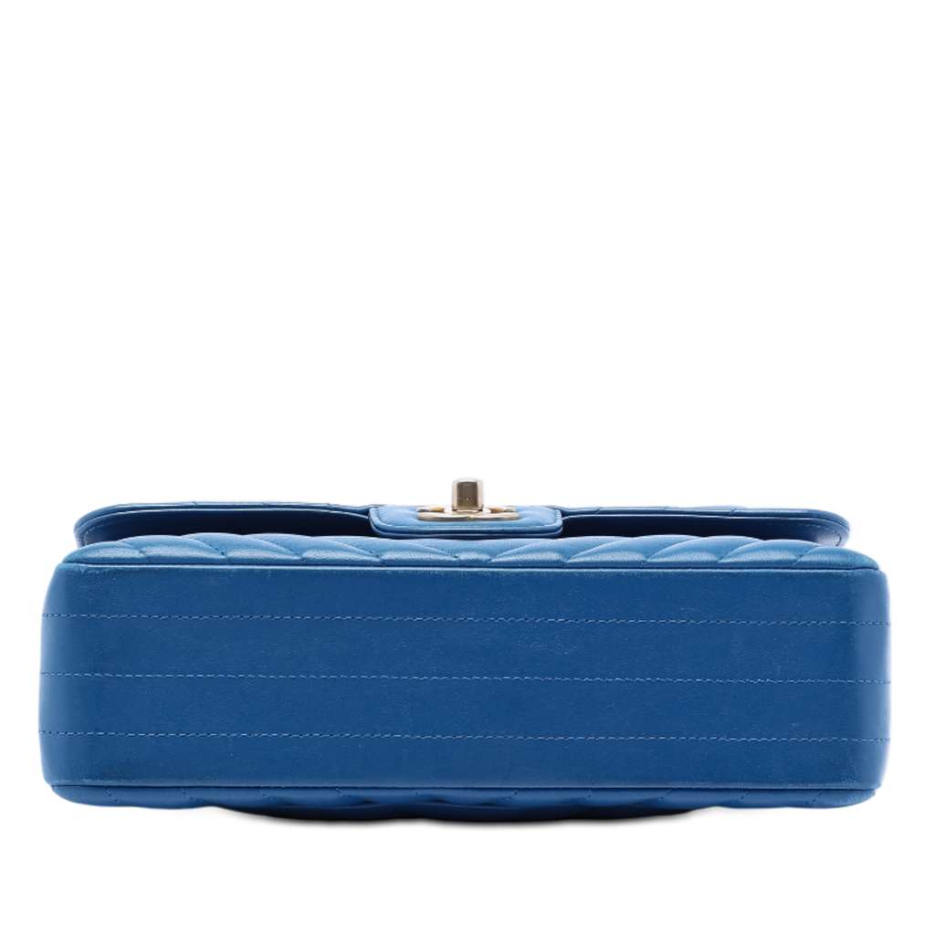 Chanel Small Classic Chevron Lambskin Double Flap - 3