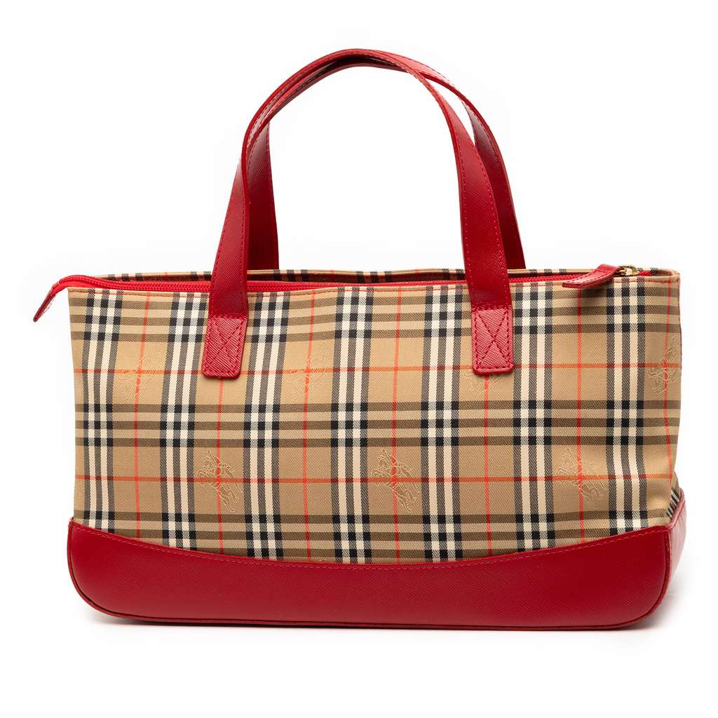 Burberry Haymarket Check Canvas Handbag - 2