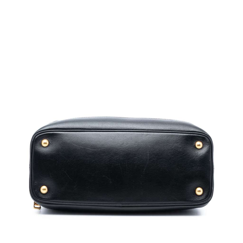 Prada Bicolor Soft Calf Double Zip Dome Satchel - 3