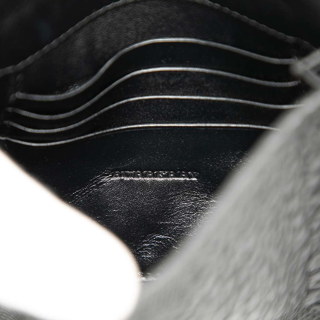 Burberry Embossed Grain Check Leather Langley Crossbody - 5