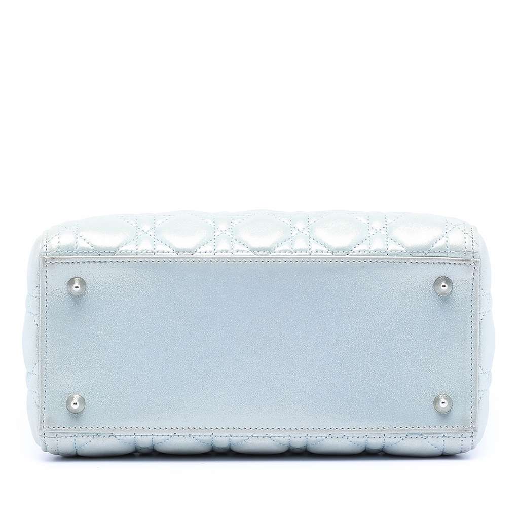 Dior Medium Iridescent Lambskin Cannage Lady Dior - 3