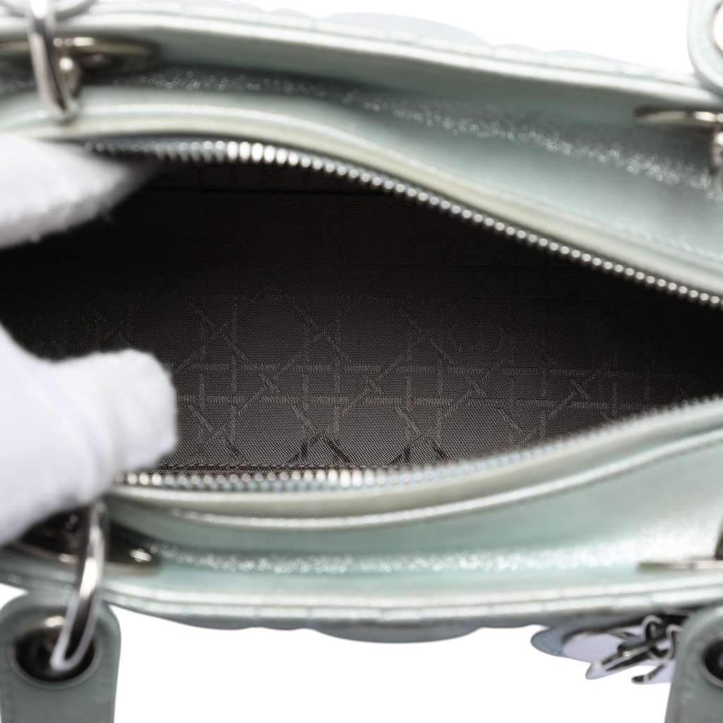 Dior Medium Iridescent Lambskin Cannage Lady Dior - 4