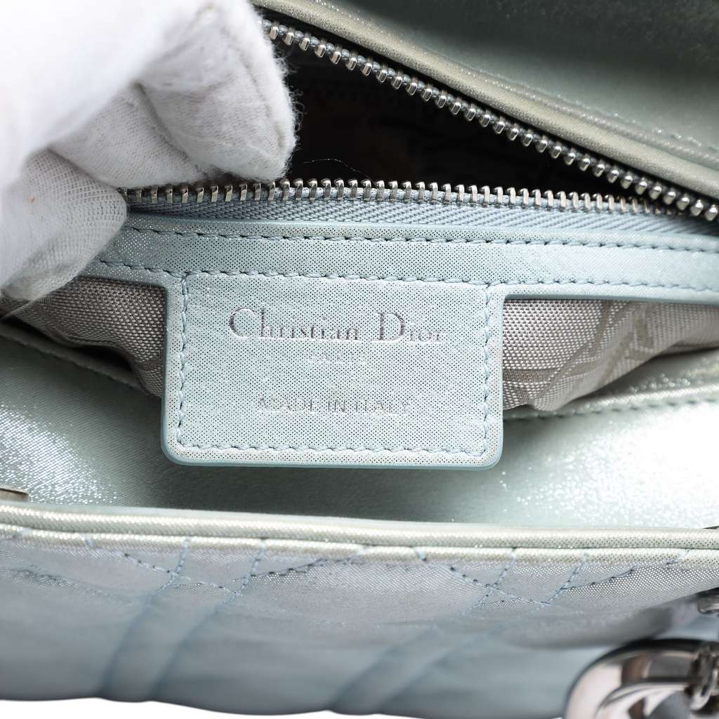 Dior Medium Iridescent Lambskin Cannage Lady Dior - 5