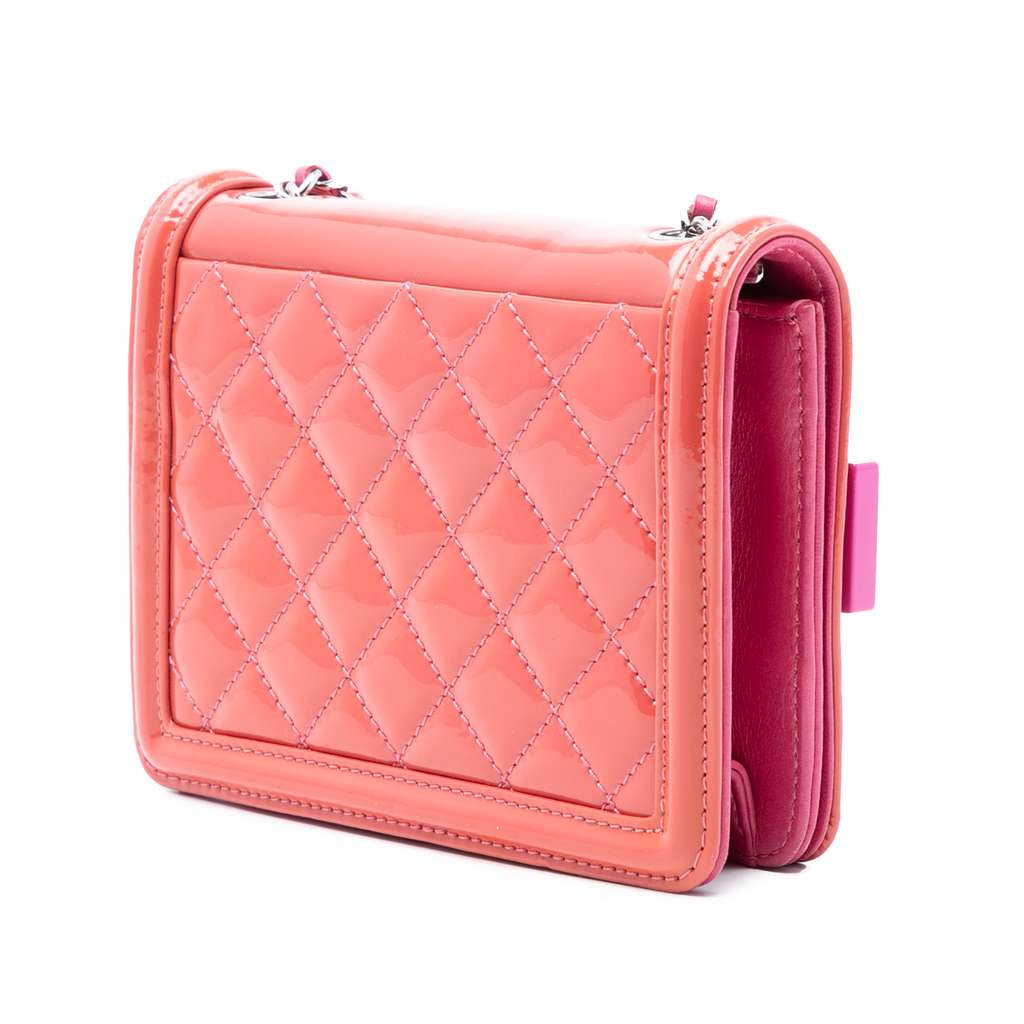 Chanel Mini Ombre Acrylic and Patent Boy Brick Flap - 2