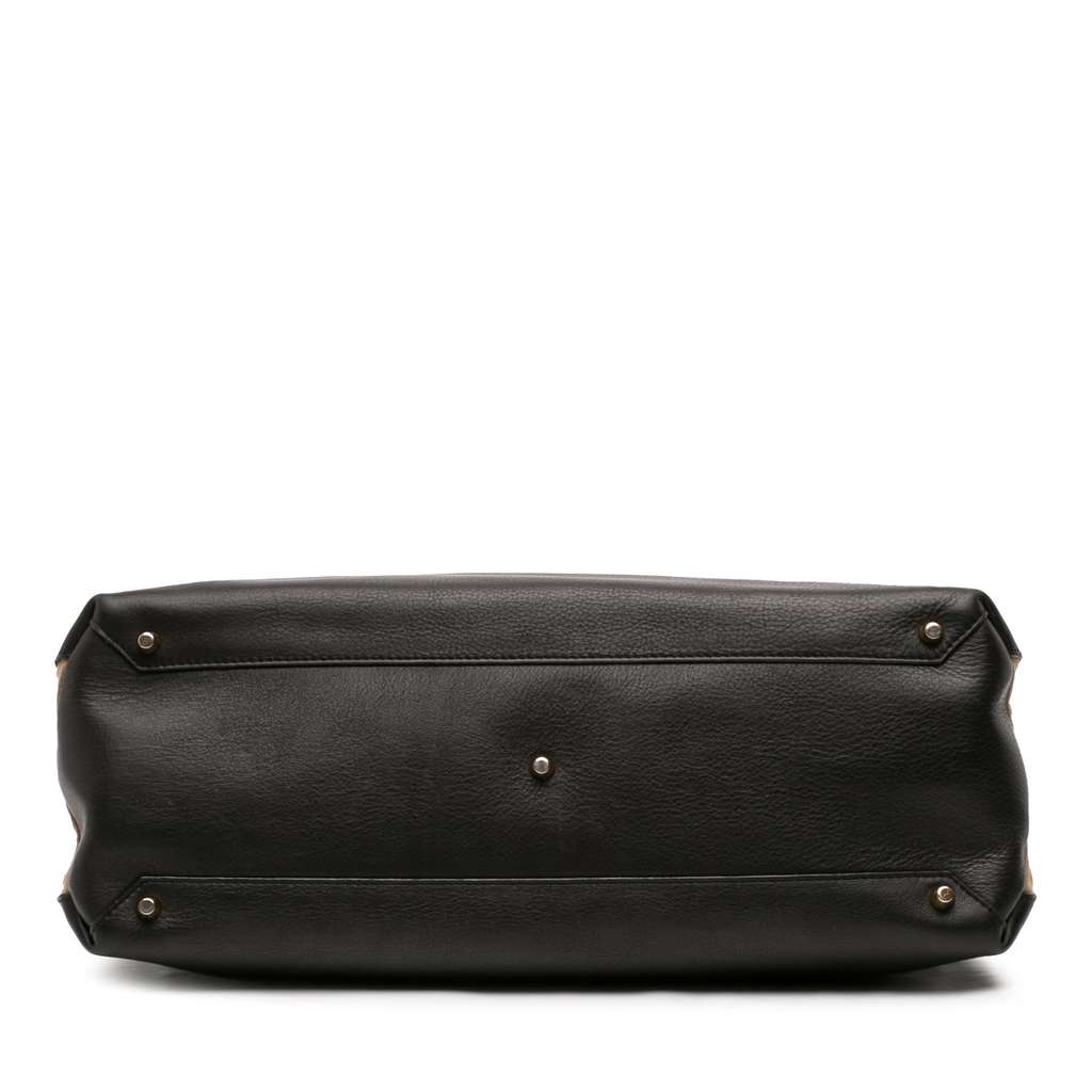 Burberry Large Leather and House Check Banner Satchel - 3