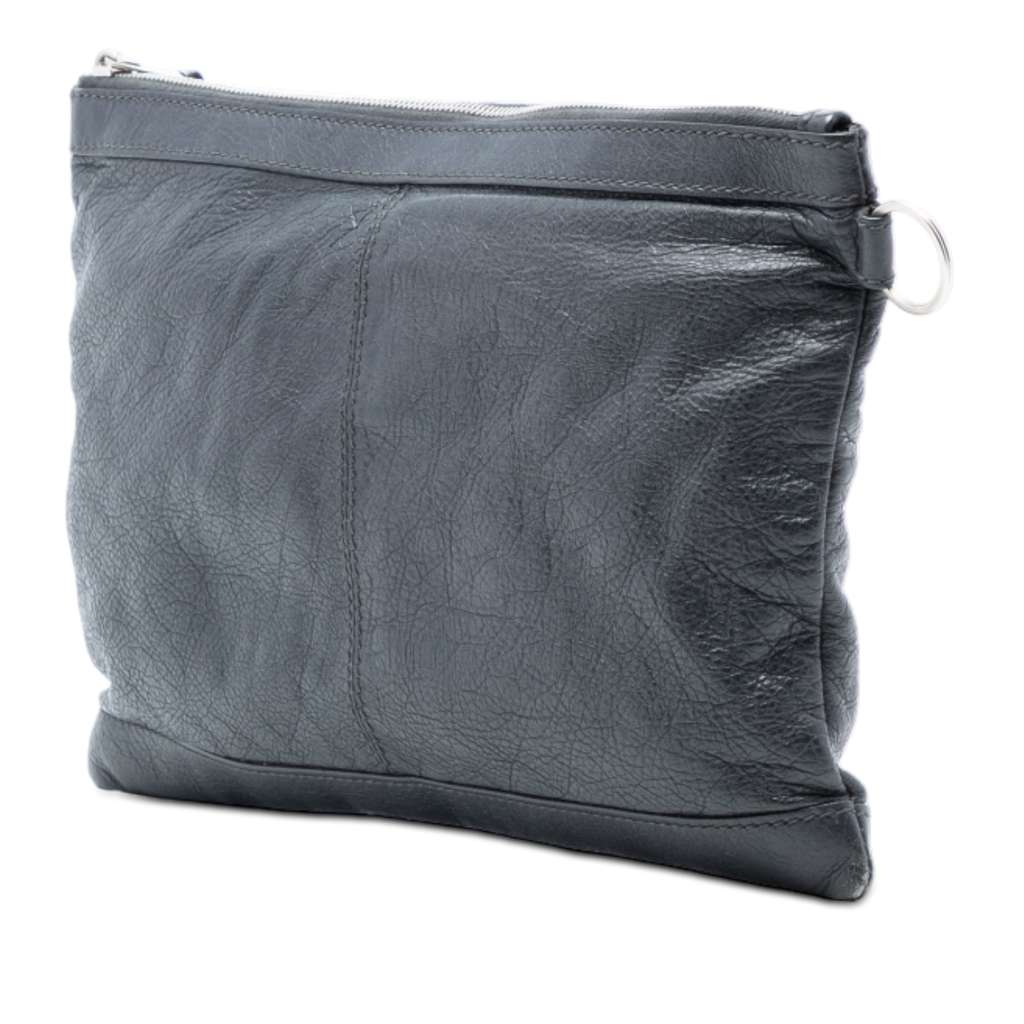 Balenciaga Lambskin Motocross Classic Clip M Clutch - 2