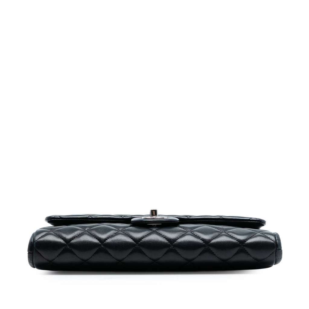 Chanel Quilted Lambskin Flap Clutch with Chain - 3