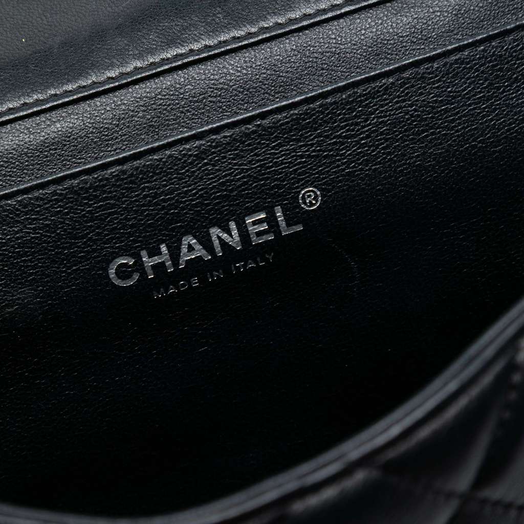 Chanel Quilted Lambskin Flap Clutch with Chain - 5
