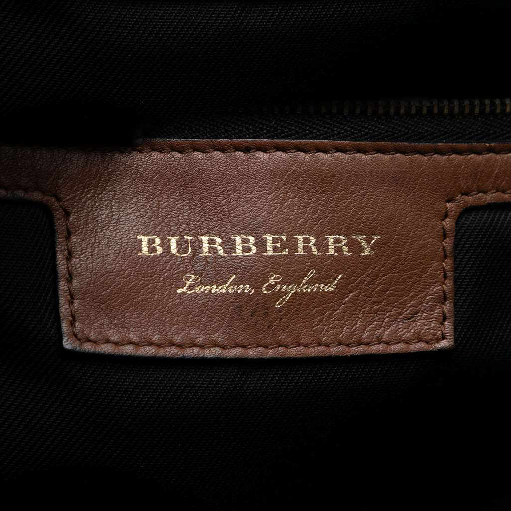 Burberry Small Haymarket Check Canvas and Leather Canterbury Tote - 5