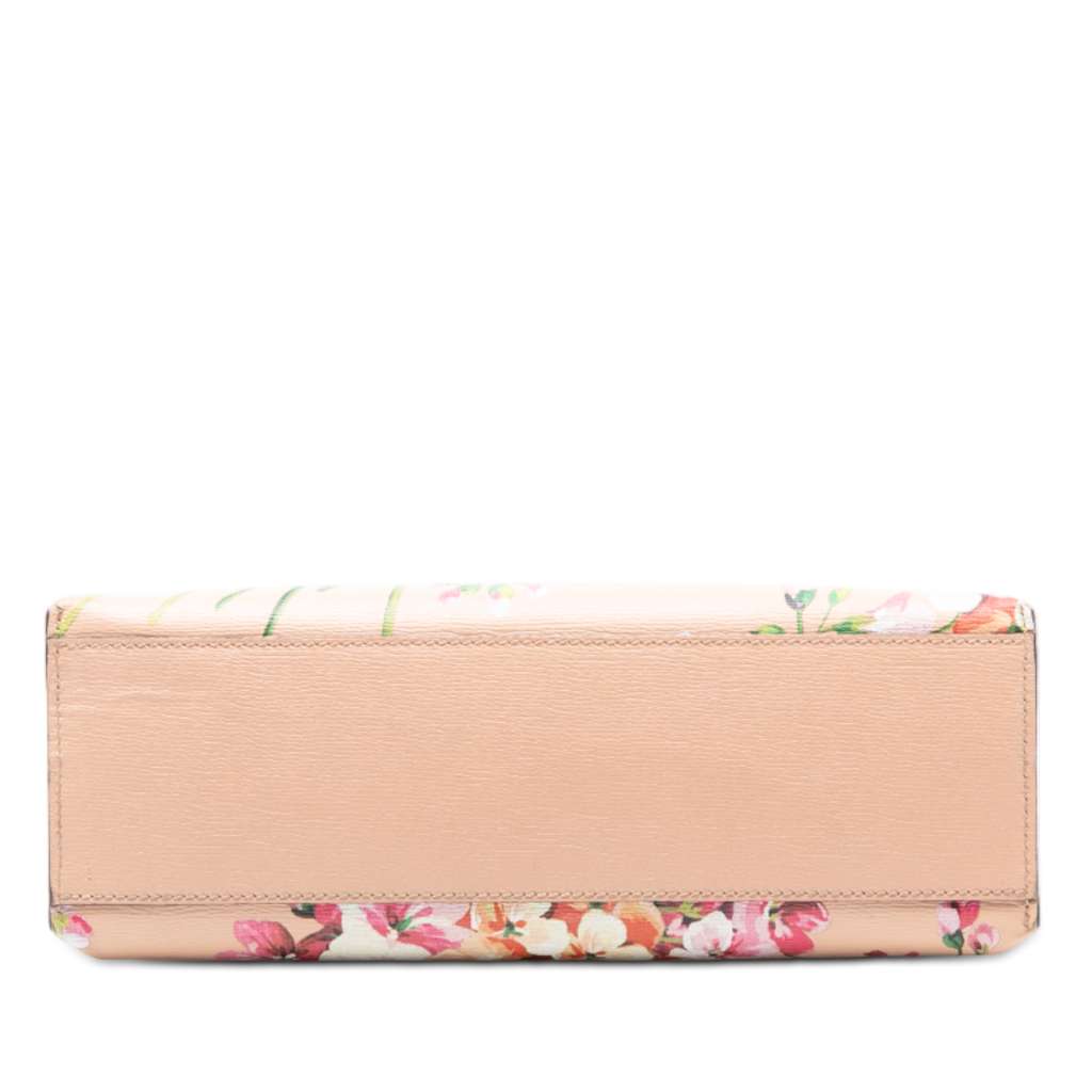 Gucci Small Calfskin Blooms Bamboo Daily Satchel - 3