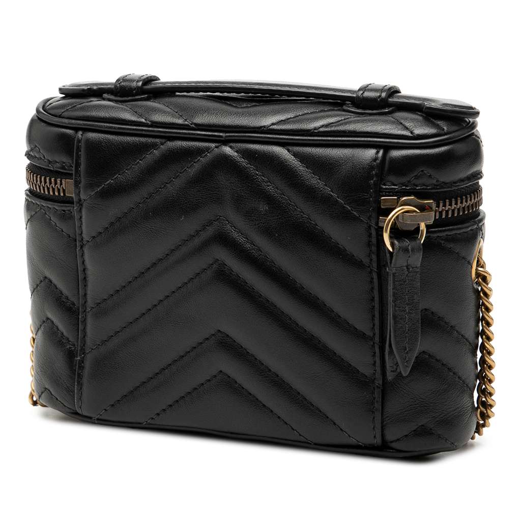 Gucci Mini GG Marmont Matelasse Leather Top Handle - 2