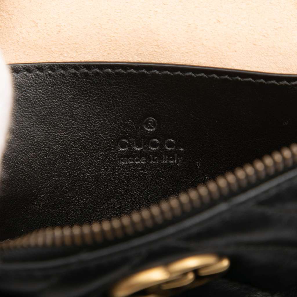Gucci Mini GG Marmont Matelasse Leather Top Handle - 5