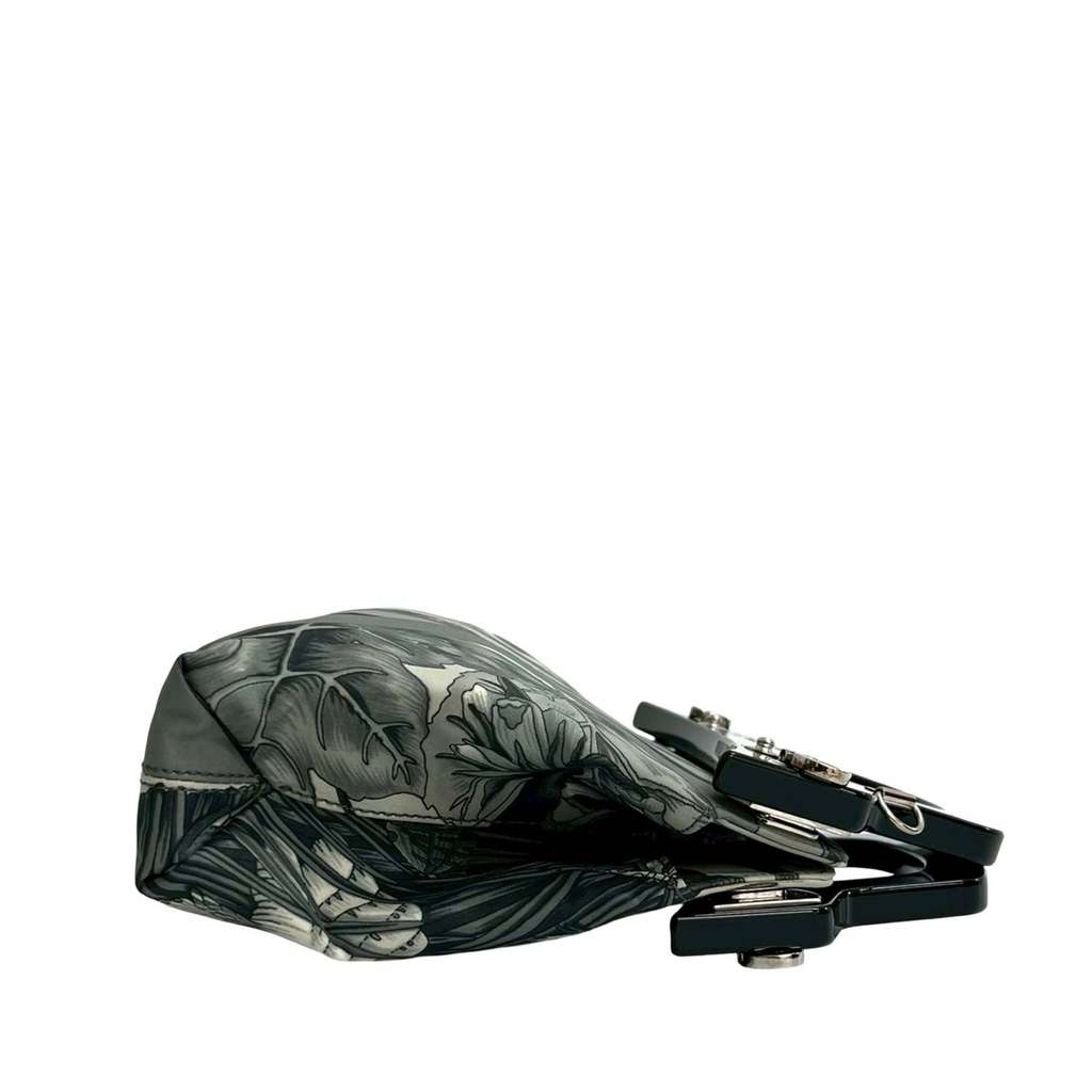 Salvatore Ferragamo Printed Canvas Acrylic Top Handle Bag - 5